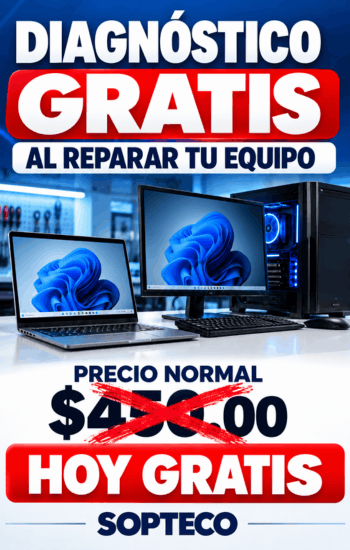 Diagnóstico gratis para reparar equipo SOPTECO